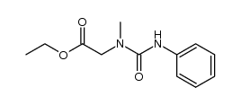 N-methyl-N-(carbethoxymethyl)-N'-phenylurea Structure