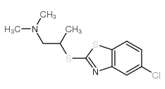 2-(5-CHLOROBENZO[D]THIAZOL-2-YLTHIO)-N,N-DIMETHYLPROPAN-1-AMINE Structure