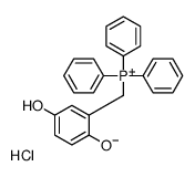 (2,5-dihydroxyphenyl)methyl-triphenylphosphanium,chloride Structure