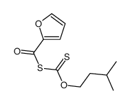 O-(3-methylbutyl) furan-2-carbonylsulfanylmethanethioate结构式