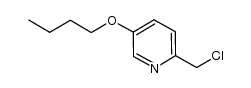 5-butoxy-2-chloromethylpyridine Structure