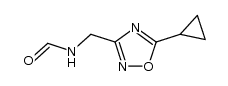 3-Formylaminomethyl-5-cyclopropyl-1,2,4-oxadiazole Structure