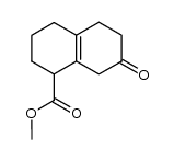 7-Keto-1,2,3,4,5,6,7,8-octahydro-naphthalin-1-carbonsaeure-methylester结构式
