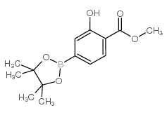 Methyl 2-hydroxy-4-(4,4,5,5-tetramethyl-1,3,2-dioxaborolan-2-yl)benzoate Structure