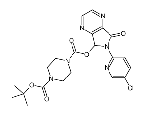 N-Boc-N-desmethyl Zopiclone结构式