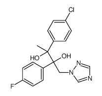(2R,3S)-3-(4-chlorophenyl)-2-(4-fluorophenyl)-1-(1,2,4-triazol-1-yl)butane-2,3-diol结构式