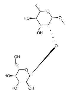 methyl 2-O-mannopyranosyl-rhamnopyranoside结构式