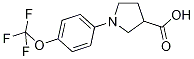 1-[4-(TRIFLUOROMETHOXY)PHENYL]PYRROLIDINE-3-CARBOXYLICACID结构式