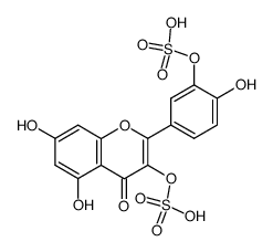 quercetin 3,3'-disulphate结构式