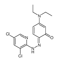 6-[(3,5-dichloropyridin-2-yl)hydrazinylidene]-3-(diethylamino)cyclohexa-2,4-dien-1-one Structure
