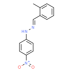 1-(2-methylbenzylidene)-2-(4-nitrophenyl)hydrazine Structure