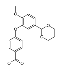 methyl 4-(2-methoxy-5-(1,3-dioxan-2-yl)phenoxy)benzoate结构式