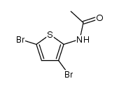 2-acetylamino-3,5-dibromothiophene Structure