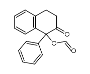 2-oxo-1-phenyl-1,2,3,4-tetrahydronaphthalen-1-yl formate结构式