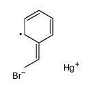 bromo(1-phenylethyl)mercury Structure