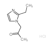 1-(2-Ethyl-1H-imidazol-1-yl)acetone hydrochloride结构式
