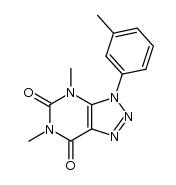 4,6-dimethyl-3-(m-tolyl)-3H-[1,2,3]triazolo[4,5-d]pyrimidine-5,7(4H,6H)-dione结构式