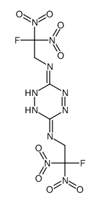 3-N,6-N-bis(2-fluoro-2,2-dinitroethyl)-1,2,4,5-tetrazine-3,6-diamine结构式