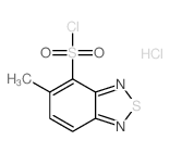 5-methyl-2,1,3-benzothiadiazole-4-sulfonyl chloride,hydrochloride Structure