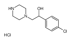 1-(4-Chloro-phenyl)-2-piperazin-1-yl-ethanol hydrochloride Structure
