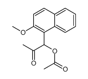 [1-(2-methoxynaphthalen-1-yl)-2-oxopropyl] acetate结构式