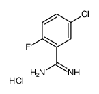 5-CHLORO-2-FLUORO-BENZAMIDINEHYDROCHLORIDE structure