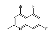 4-bromo-5,7-difluoro-2-methylquinoline structure