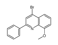 4-bromo-8-methoxy-2-phenylquinoline结构式