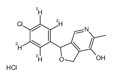 Cicletanine-d4 hydrochloride结构式