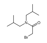 2-bromo-N,N-bis(2-methylpropyl)acetamide结构式