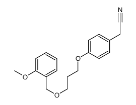 (4-{3-[(2-Methoxybenzyl)oxy]propoxy}phenyl)acetonitrile Structure