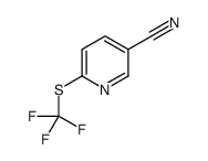 6-[(Trifluoromethyl)sulfanyl]nicotinonitrile结构式