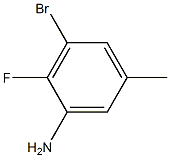 3-Bromo-2-fluoro-5-methylaniline structure