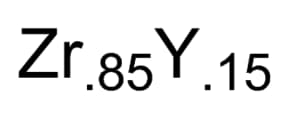 Zirconium yttrium alloy structure