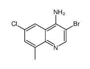 4-Amino-3-bromo-6-chloro-8-methylquinoline结构式