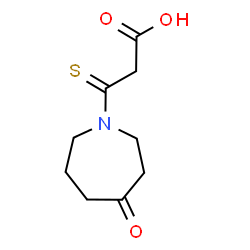 1H-Azepine-1-propanoic acid,hexahydro-4-oxo--bta--thioxo-结构式