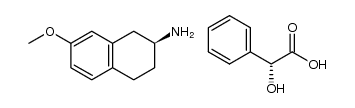 (S)-7-methoxy-1,2,3,4-tetrahydronaphthalen-2-amine (S)-mandelate Structure