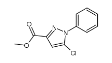 methyl 5-chloro-1-phenyl-1H-pyrazole-3-carboxylate Structure