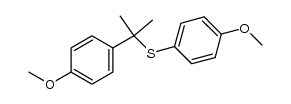 (4-methoxyphenyl)(2-(4-methoxyphenyl)propan-2-yl)sulfane结构式