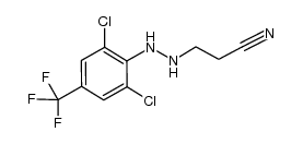 3-(2,6-dichloro-4-trifluoromethylphenylhydrazino)propionitrile Structure