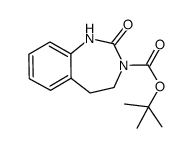 tert-butyl 2-oxo-1,2,4,5-tetrahydro-3H-1,3-benzodiazepine-3-carboxylate结构式