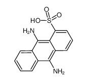 9,10-diaminoanthracene-1-sulfonic acid Structure