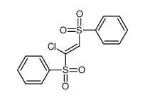 [2-(benzenesulfonyl)-2-chloroethenyl]sulfonylbenzene Structure