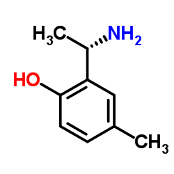 2-[(1S)-1-Aminoethyl]-4-methylphenol结构式