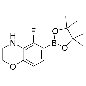 5-Fluoro-6-(4,4,5,5-tetramethyl-1,3,2-dioxaborolan-2-yl)-3,4-dihydro-2H-benzo[b][1,4]oxazine Structure