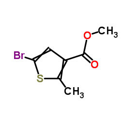 methyl 5-bromo-2-methylthiophene-3-carboxylate structure