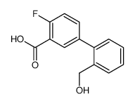 2-fluoro-5-[2-(hydroxymethyl)phenyl]benzoic acid结构式