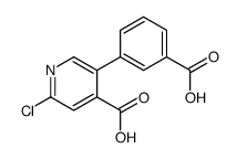 5-(3-carboxyphenyl)-2-chloropyridine-4-carboxylic acid Structure
