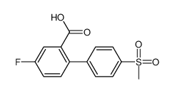 5-fluoro-2-(4-methylsulfonylphenyl)benzoic acid Structure