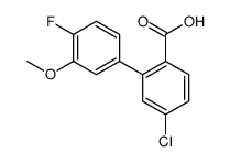 4-chloro-2-(4-fluoro-3-methoxyphenyl)benzoic acid Structure